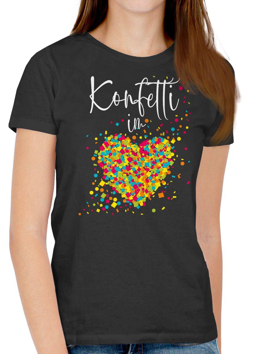 Shirtracer Konfetti im Herzen Kalligrafie - weiß Shirts & Mehr Shirtracer Black Friday Preise