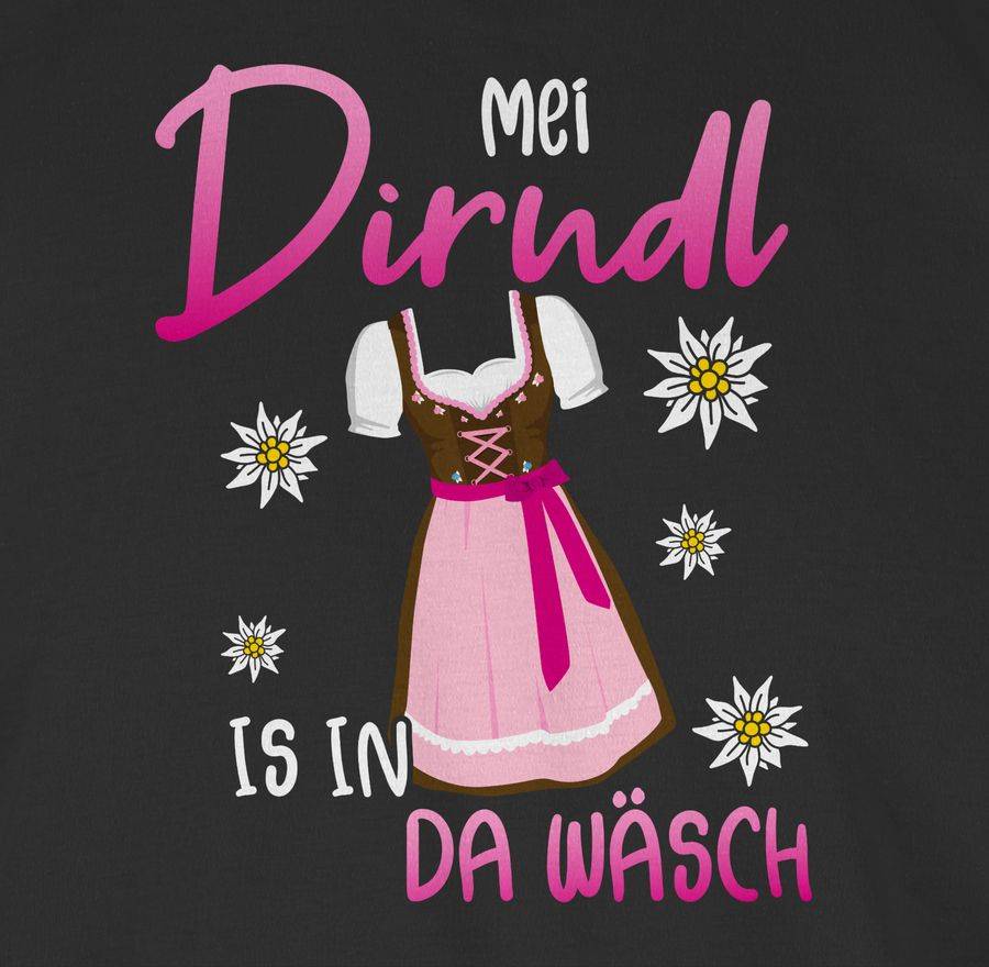 Shirtracer Mei Dirndl is in da Wäsch Edelweiss Weiss Shirts & Mehr Shirtracer 50% Rabatt für begrenzte Zeit