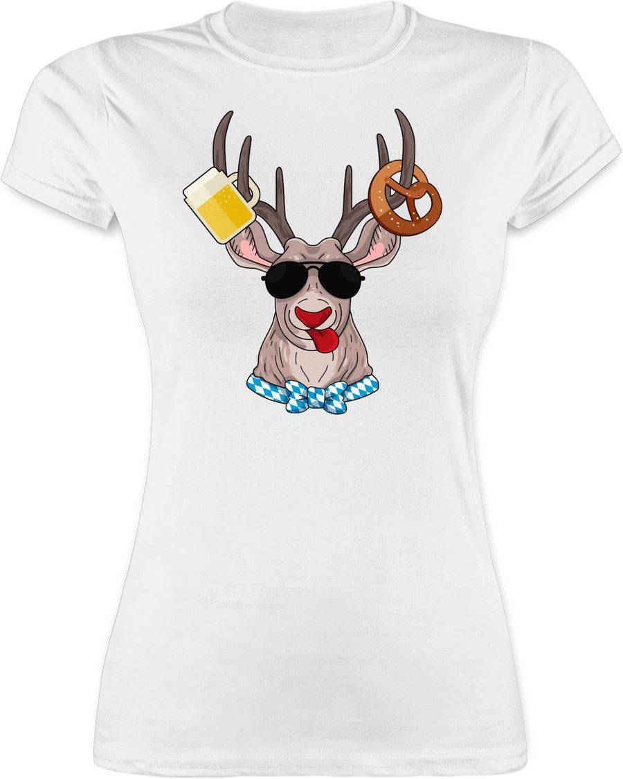 Shirtracer Oktoberfest Hirsch: T-Shirt Turnbeutel Shirtracer
