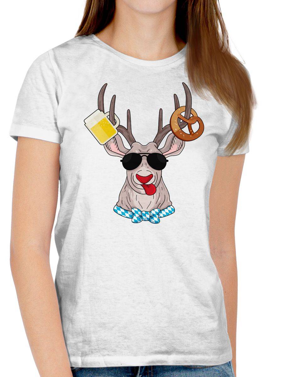 Shirtracer Oktoberfest Hirsch: T-Shirt Turnbeutel Shirtracer im Angebot