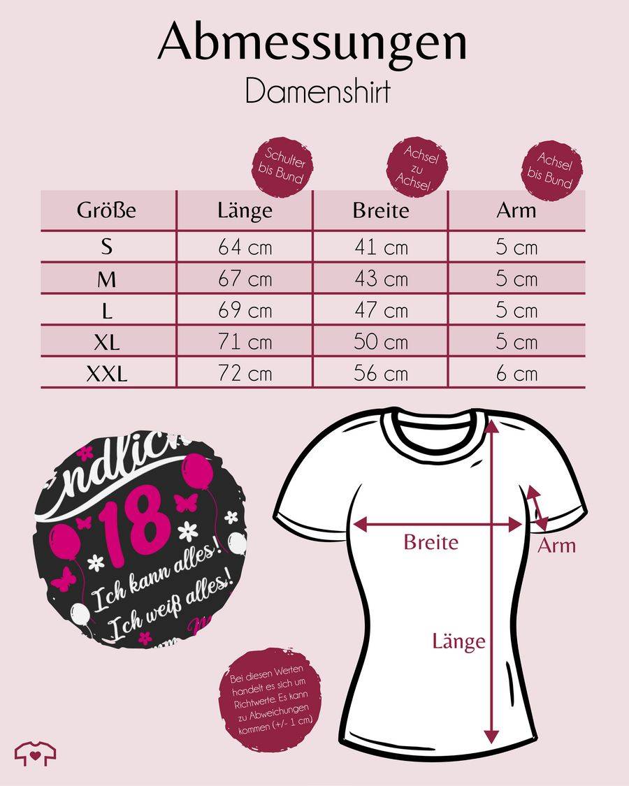 Shirtracer Endlich 18 Geschenk: T-Shirt Turnbeutel Shirtracer Schlussverkauf