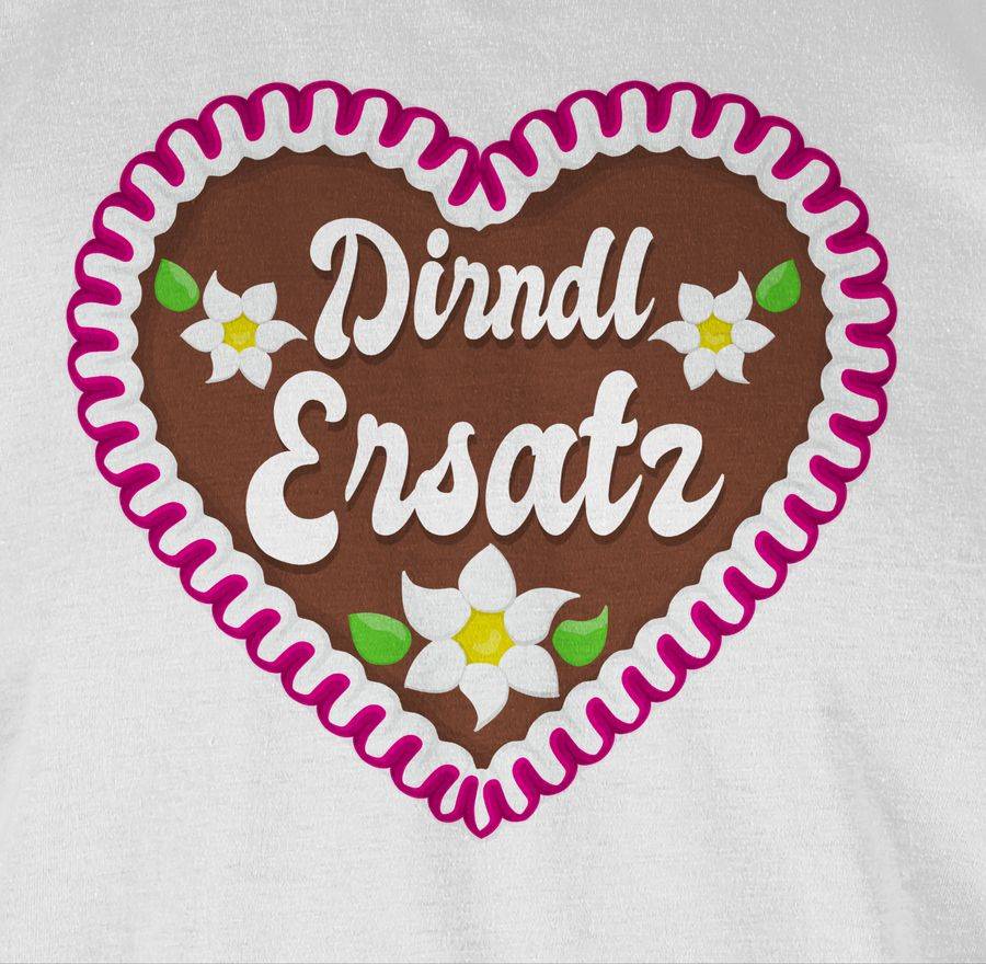 Shirtracer Dirndl Ersatz mit Lebkuchen: T-Shirt Turnbeutel Shirtracer Fabrikverkauf