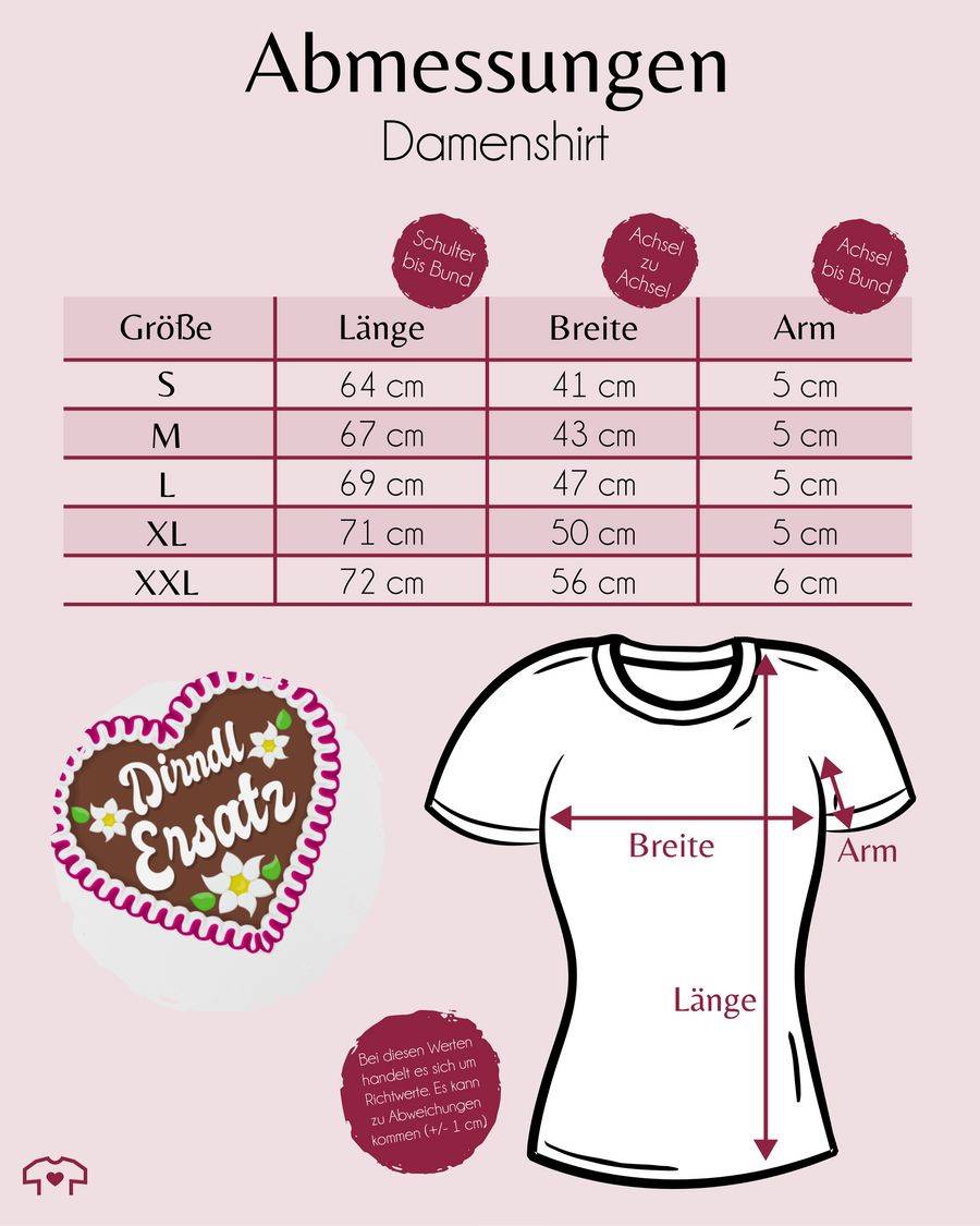Shirtracer Dirndl Ersatz mit Lebkuchen: T-Shirt Turnbeutel Shirtracer Fabrikverkauf