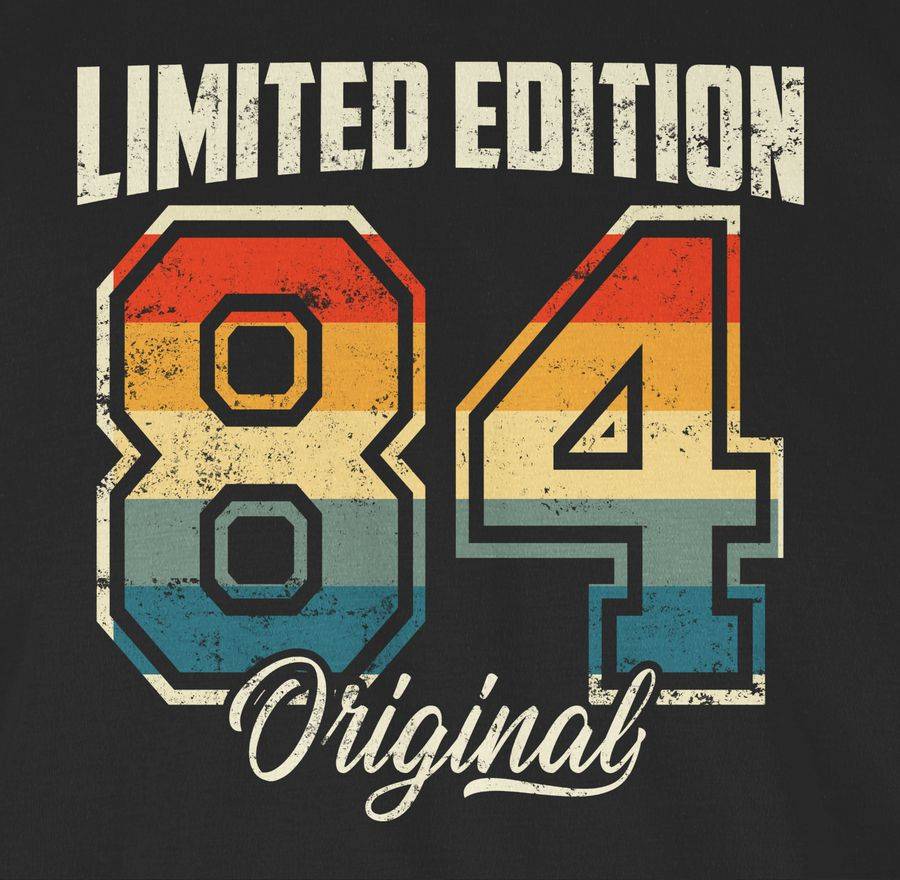 Shirtracer Limited Edition 1984 Original Vierzigster: T-Shirt Turnbeutel Shirtracer Fabrik Onlineshop