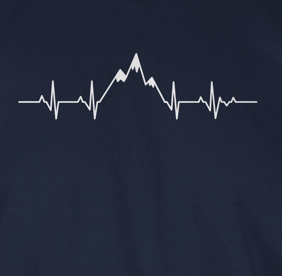 Shirtracer Herzschlag Berge: T-Shirt Gym Bag Shirtracer Sonderangebot