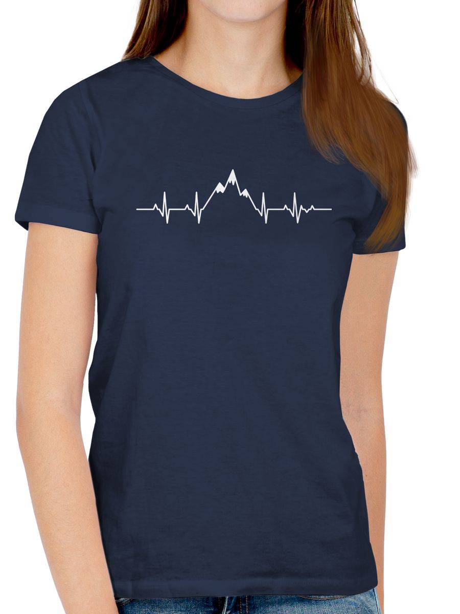 Shirtracer Herzschlag Berge: T-Shirt Gym Bag Shirtracer Sonderangebot