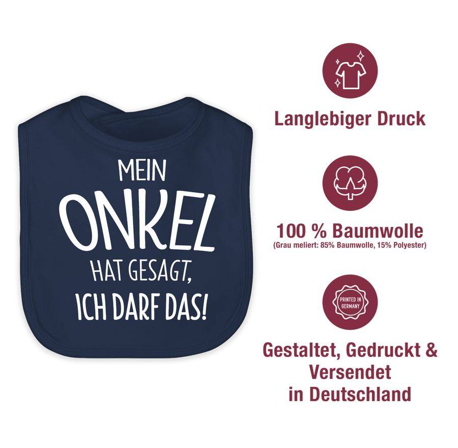 Shirtracer Mein Onkel hat gesagt ich darf das: T-Shirt Turnbeutel Shirtracer Preisnachlass
