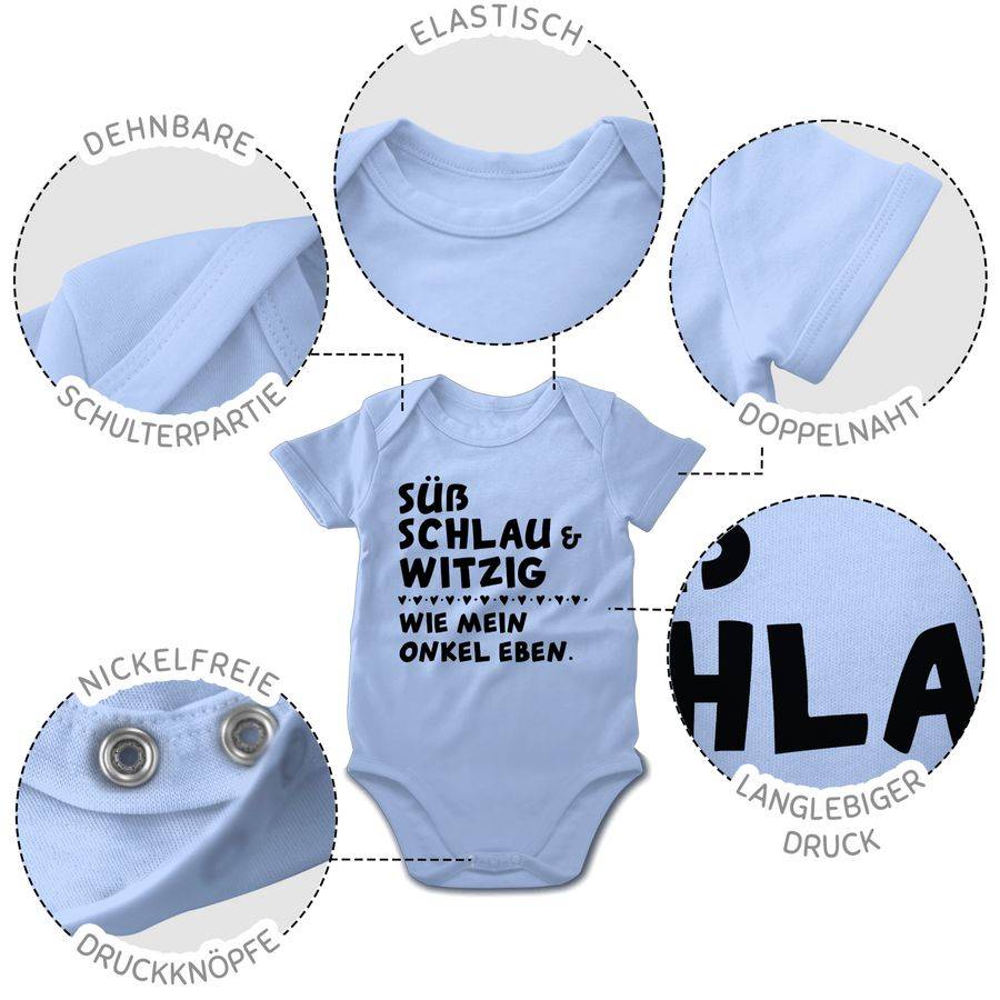 Shirtracer Süß schlau und witzig - wie mein Onkel eben - Schwarz Shirts & Mehr Shirtracer Osterangebot