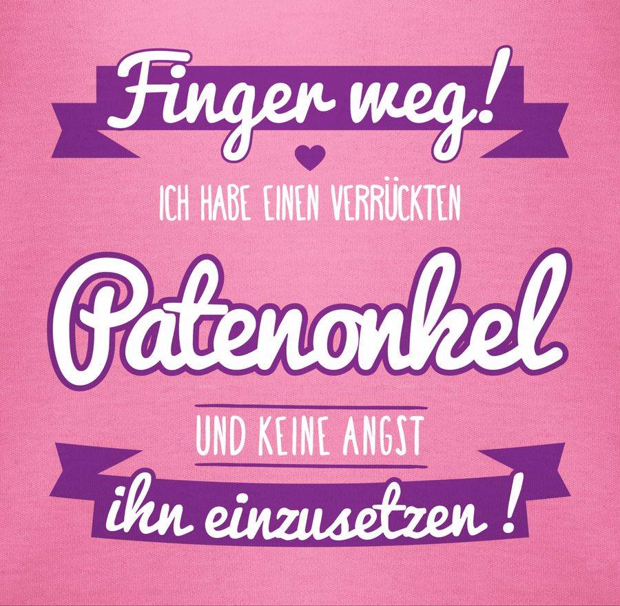 Shirtracer Ich habe einen verrückten Patenonkel lila: T-Shirt Gym Bag Shirtracer Blitzangebot
