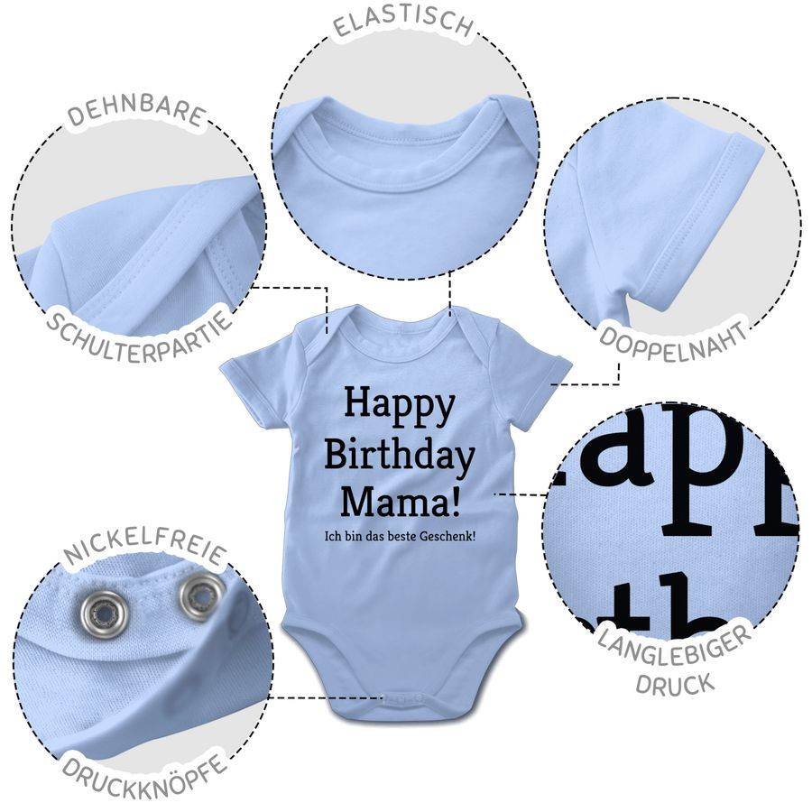 Shirtracer Happy Birthday Mama! Ich bin das beste Geschenk! Shirts & Mehr Shirtracer Bestseller