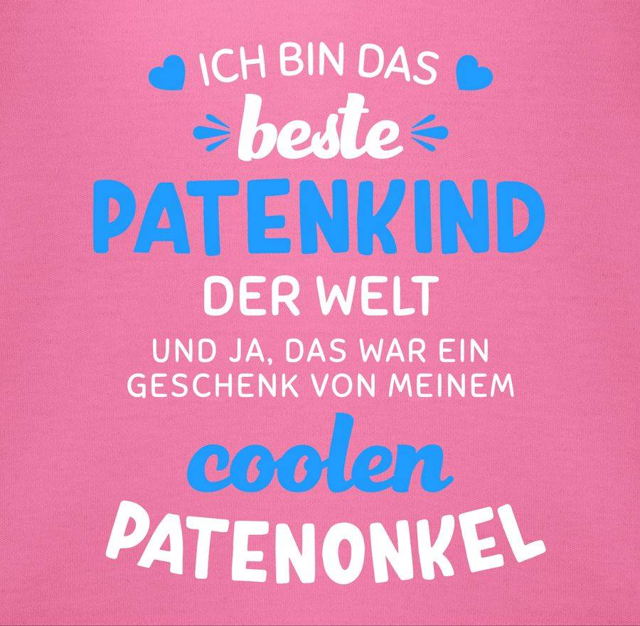 Shirtracer Ich bin das beste Patenkind der Welt weiß/blau Shirts & Mehr Shirtracer Kauf eins, bekomm eins gratis