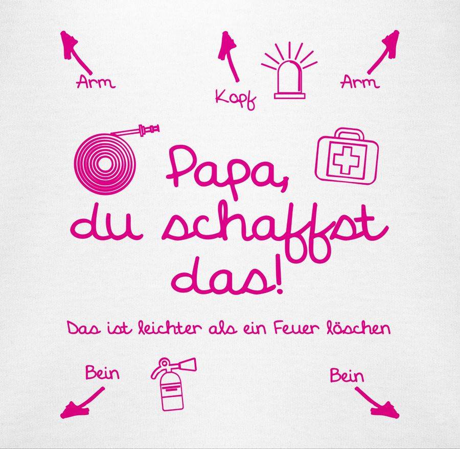 Shirtracer Papa du schaffst das Feuerwehr Mädchen Shirts & Mehr Shirtracer Riesige Ersparnisse