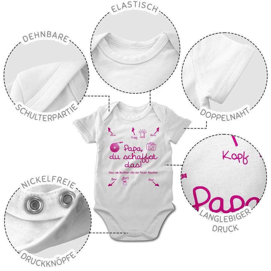 Shirtracer Papa du schaffst das Feuerwehr Mädchen Shirts & Mehr Shirtracer Riesige Ersparnisse
