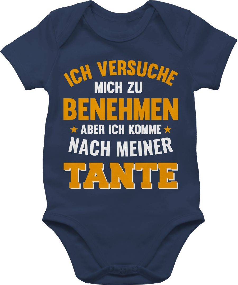Shirtracer Ich versuche mich zu benehmen aber ich komme nach meiner Tante orange Shirts & Shirtracer