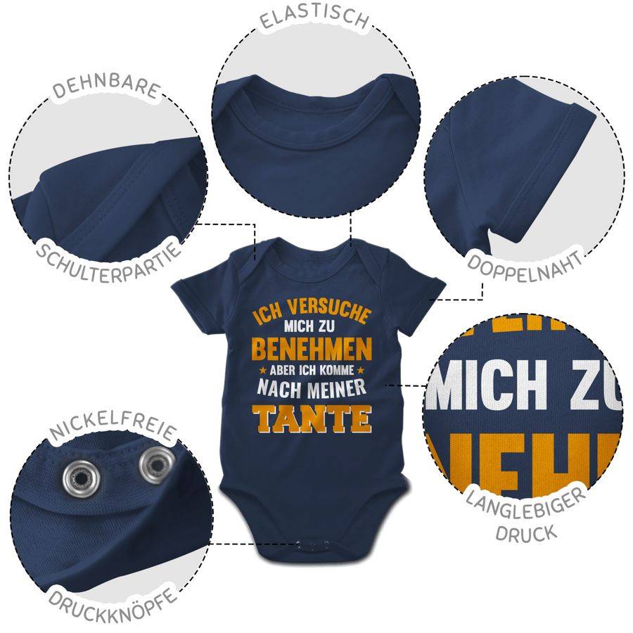 Shirtracer Ich versuche mich zu benehmen aber ich komme nach meiner Tante orange Shirts & Shirtracer VIP-Rabatte