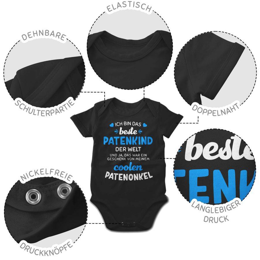 Shirtracer Ich bin das beste Patenkind der Welt weiß/blau Shirts & Mehr Shirtracer Begrenzte Freigabe