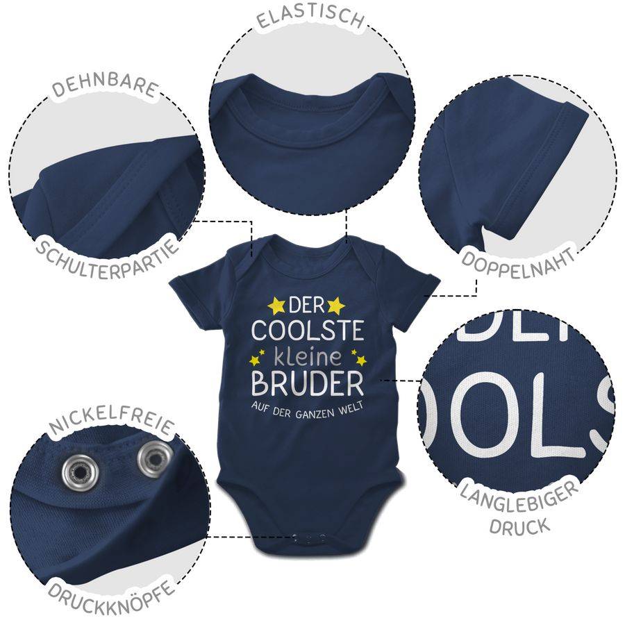 Shirtracer Der coolste kleine Bruder - weiß: Tshirt Rucksack Shirtracer Zeitbegrenzte Promotion