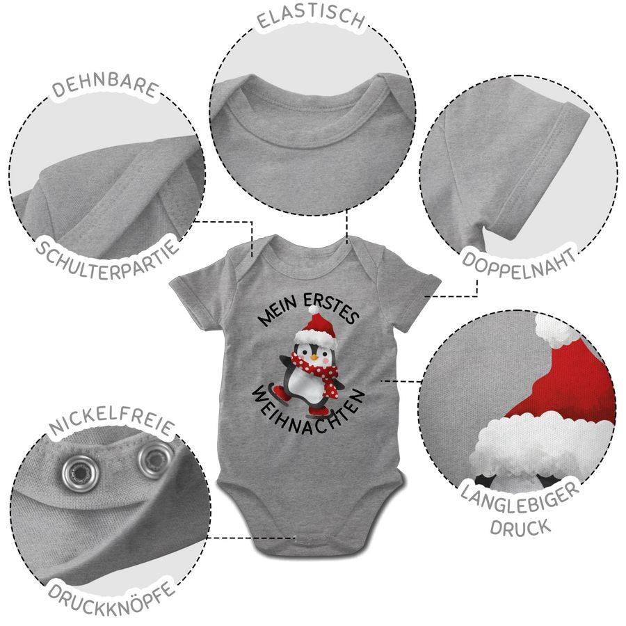 Shirtracer Mein erstes Weihnachten mit Pinguin - schwarz Shirts & Mehr Shirtracer Super Rabatt
