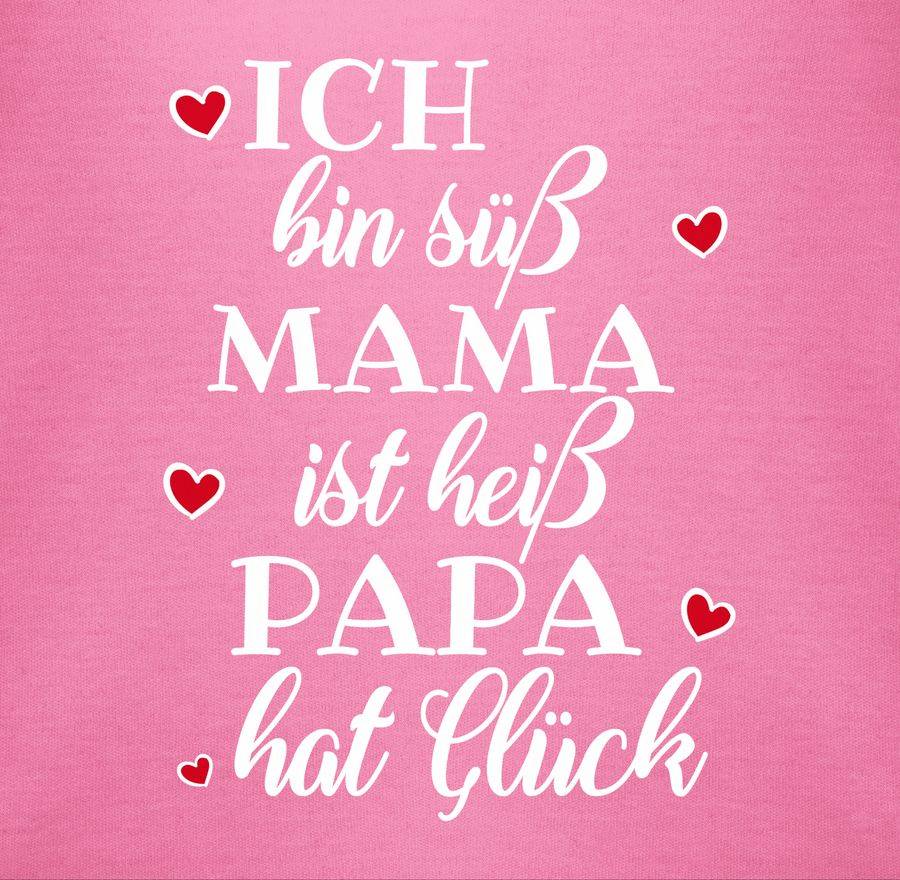 Shirtracer Ich bin süß Mama ist heiß Papa hat Glück Herzen: Tshirt Rucksack Shirtracer Clearance-Verkauf