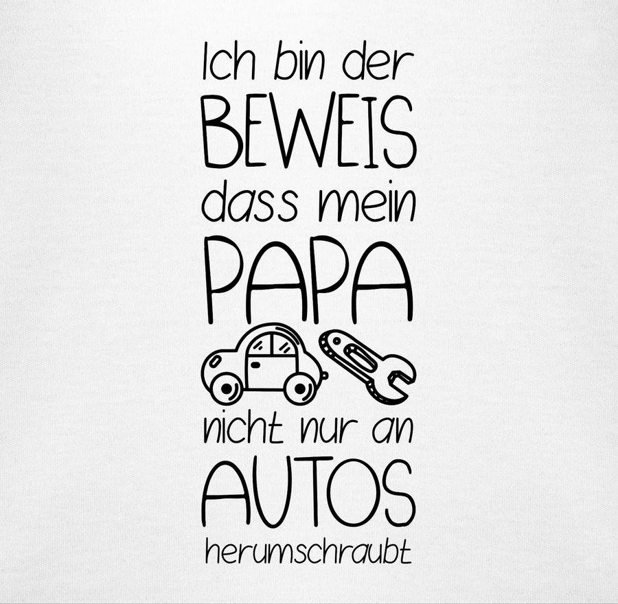 Shirtracer Ich bin der Beweis dass mein Papa nicht nur an Autos herumschraubt: T-Shirt Turn Shirtracer 50% Rabatt für begrenzte Zeit