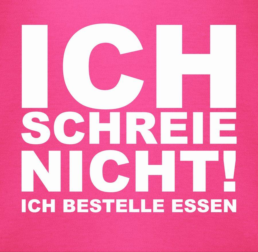 Shirtracer Ich schreie nicht, ich bestelle Essen!: T-Shirt Rucksack Shirtracer Fabrik Onlineshop