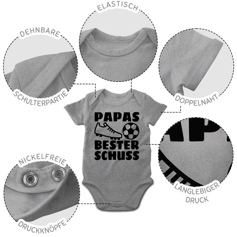 Shirtracer Papas bester Treffer mit Fussball - schwarz Shirts & Mehr Shirtracer Begrenztes Angebot