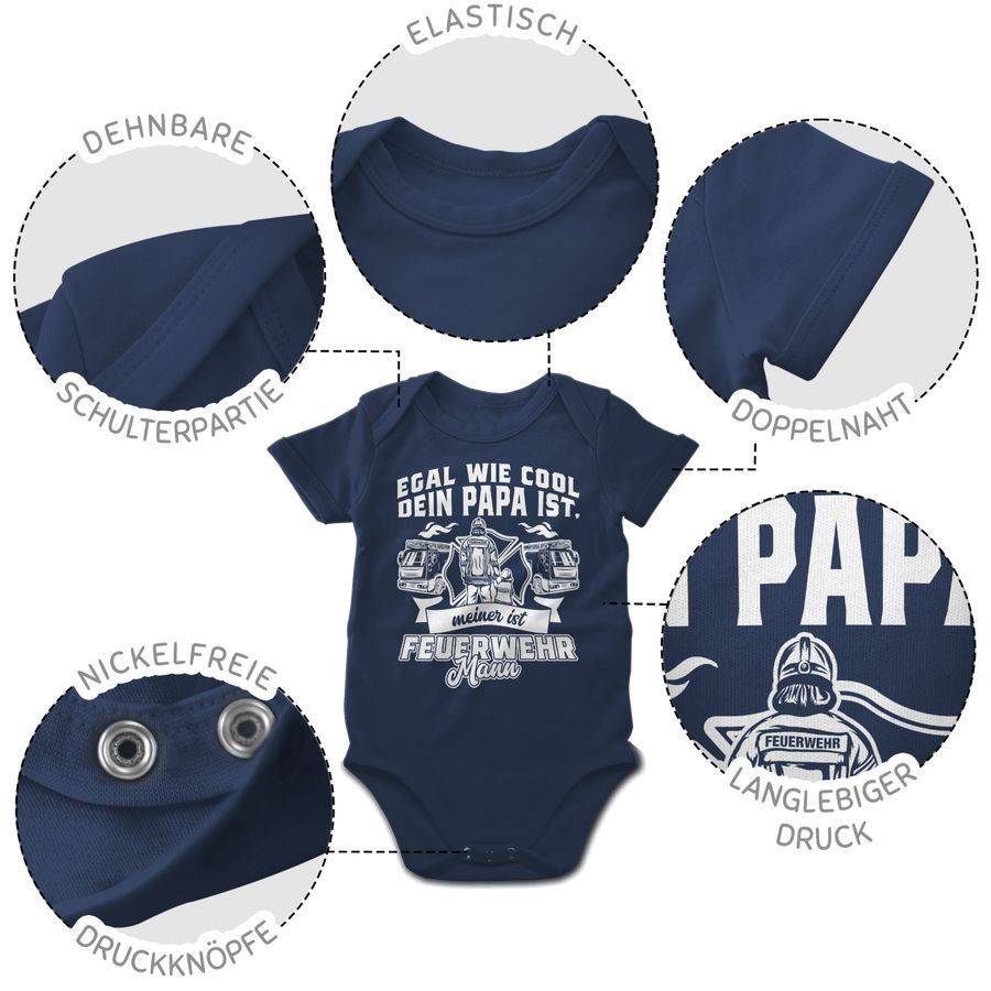 Shirtracer Egal wie cool dein Papa ist meiner ist Feuerwehr Mann Shirts & Mehr Shirtracer Saisonschlussverkauf
