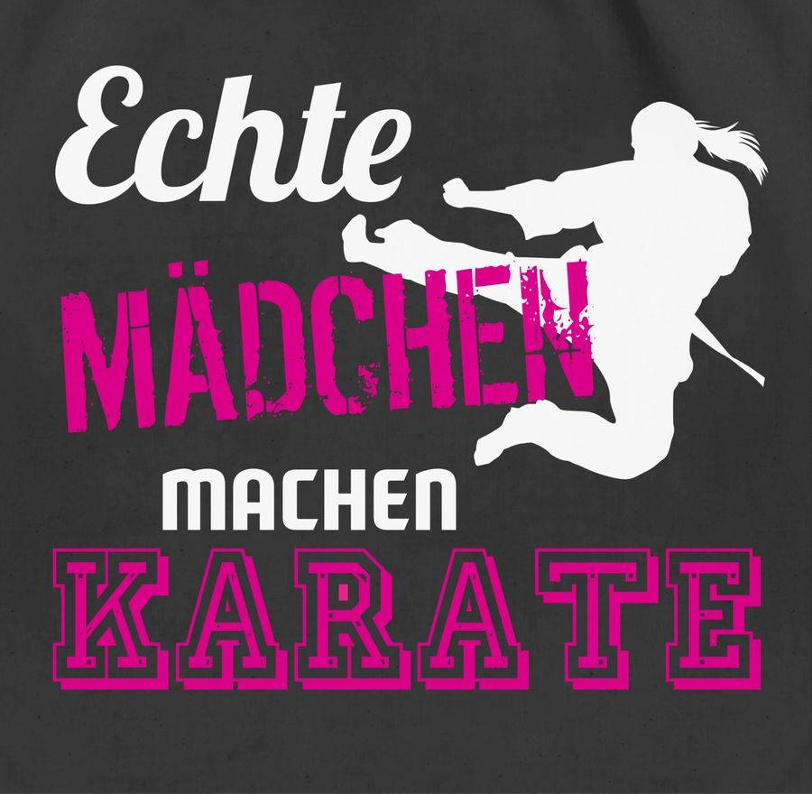 Shirtracer Echte Mädchen machen Karate: Tshirt Gym Bag Shirtracer Top Angebot