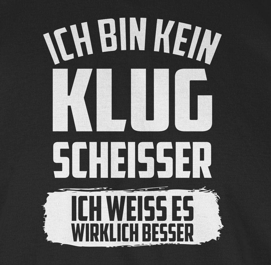 Shirtracer Ich bin kein Klugscheißer ich weiß es wirklich besser: T-Shirt Rucksack Shirtracer Neueste Mode