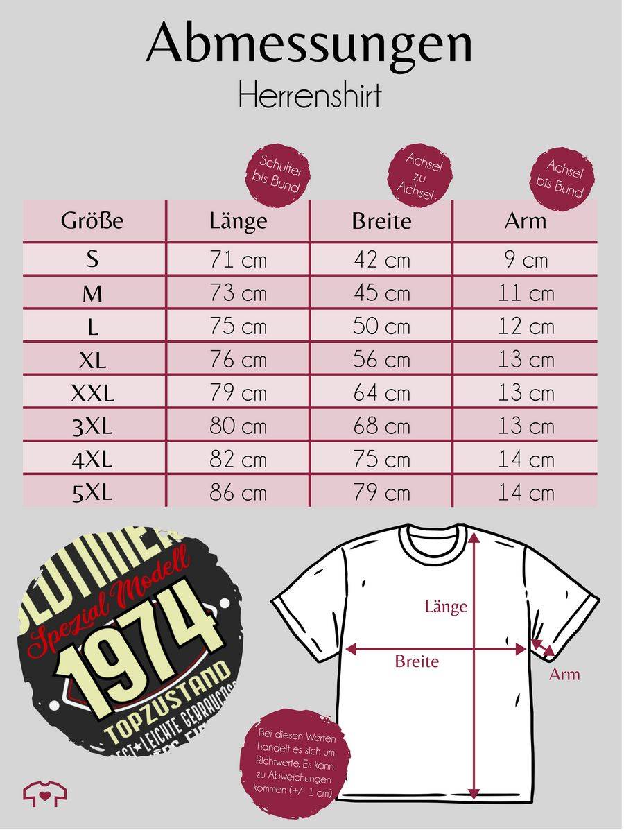 Shirtracer Oldtimer Spezial Modell 1974 Fünfzigster Shirts & Mehr Shirtracer Super Sparpreis