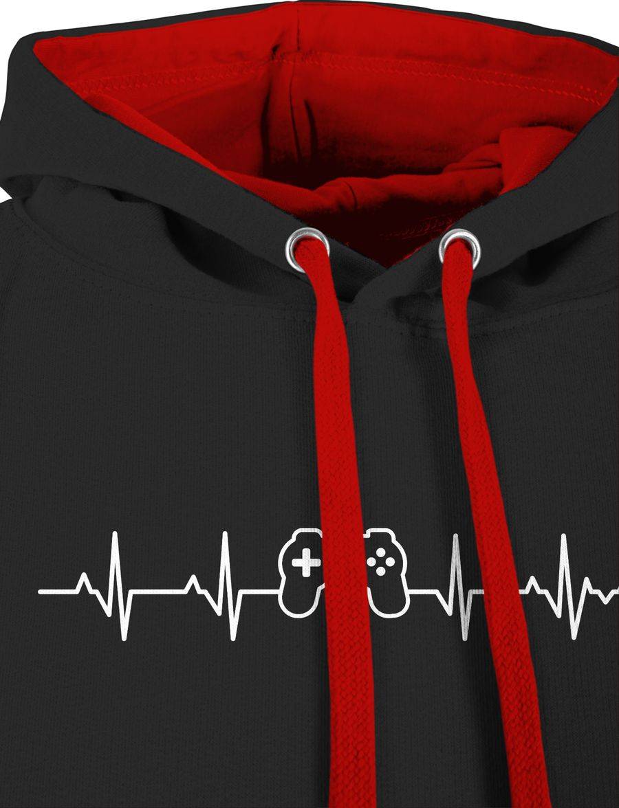 Shirtracer Herzschlag Gaming Controller Shirts & Mehr Shirtracer Kostenlose Rückgabe