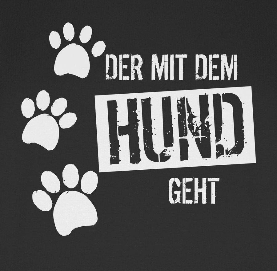 Shirtracer Der mit dem Hund geht: Tshirt Turnbeutel Shirtracer JETZT KAUFEN