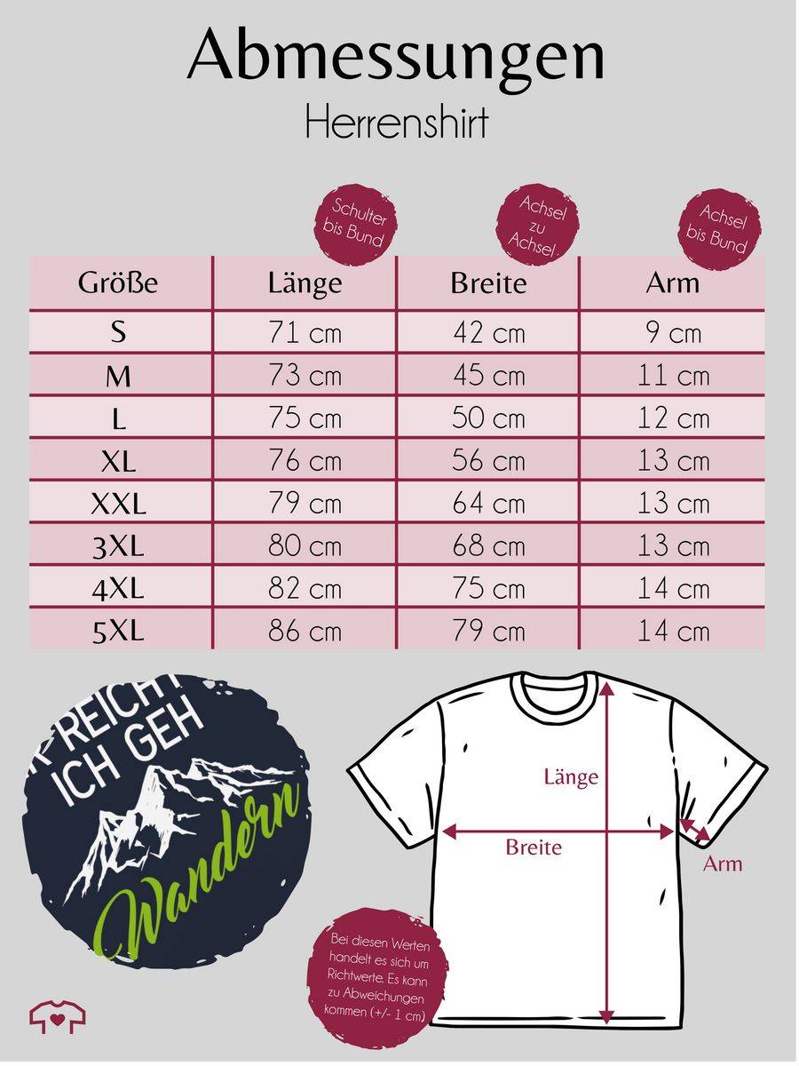 Shirtracer Mir reichts ich geh wandern weiß/grün: T-Shirt Rucksack Shirtracer Zeitbegrenzte Promotion