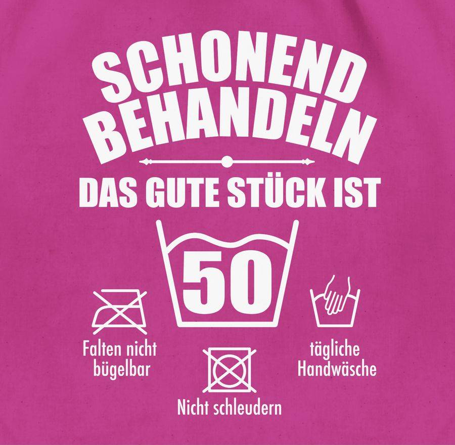 Shirtracer Schonend behandeln das gute Stück ist fünfzig - weiß: Tshirt Gym Bag Shirtracer Bis zu 50% Rabatt