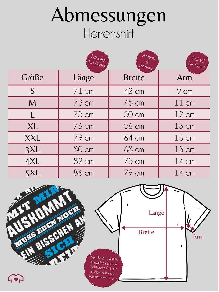 Shirtracer Wer mit mir nicht auskommt - blau: T-Shirt Gym Bag Shirtracer Sonderangebot der Fabrik