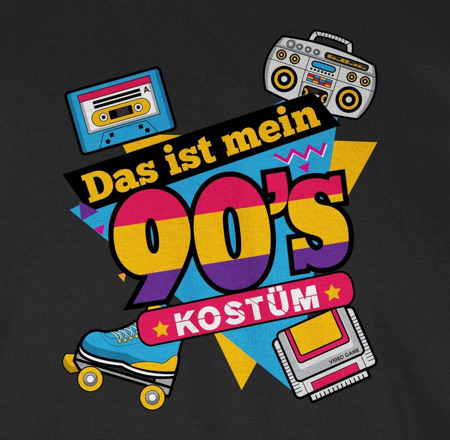 Shirtracer Das ist mein 90er Jahre Kostüm: Tshirt Rucksack Shirtracer Vierteljährliche Förderung