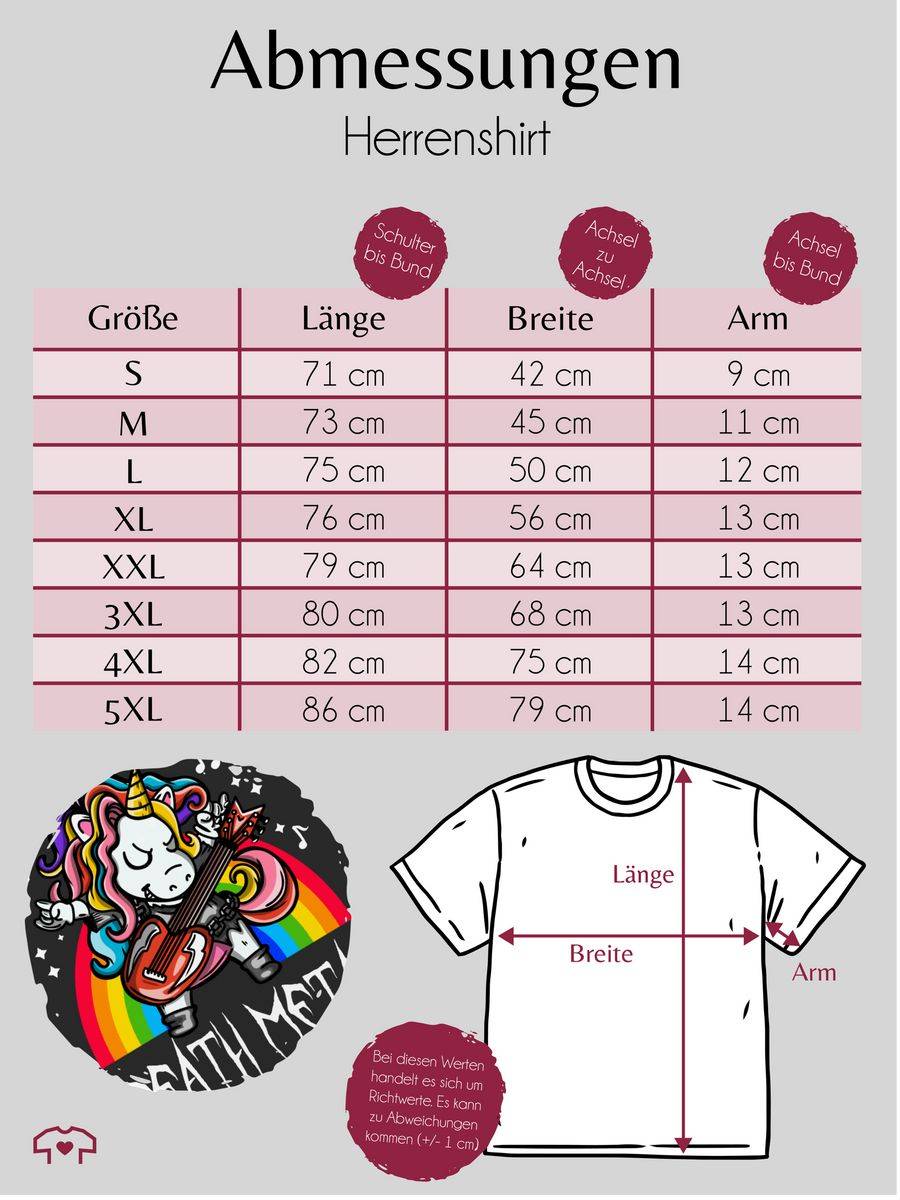 Shirtracer Death Metal Einhorn Shirts & Mehr Shirtracer Nur noch ein Tag übrig