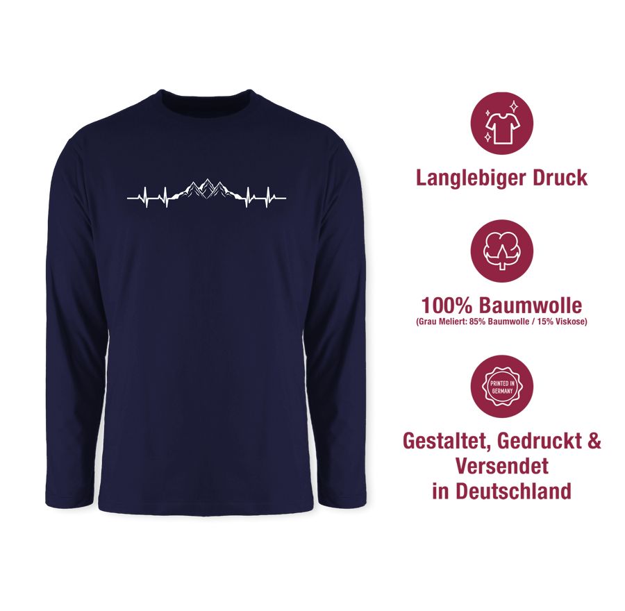 Shirtracer Berge Herzschlag Shirts & Mehr Shirtracer 50% Rabatt für begrenzte Zeit