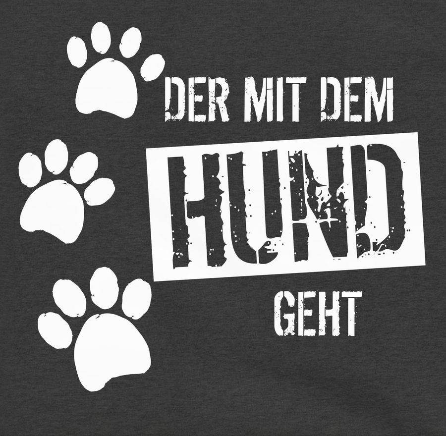 Shirtracer Der mit dem Hund geht: Tshirt Turnbeutel Shirtracer 2025