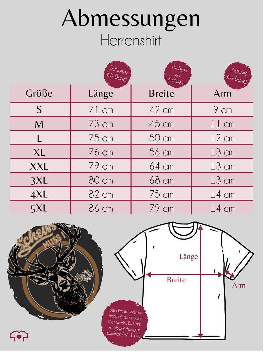 Shirtracer An Scheiß muss i Hirsch Hirschgeweih Shirts & Mehr Shirtracer Auslauf