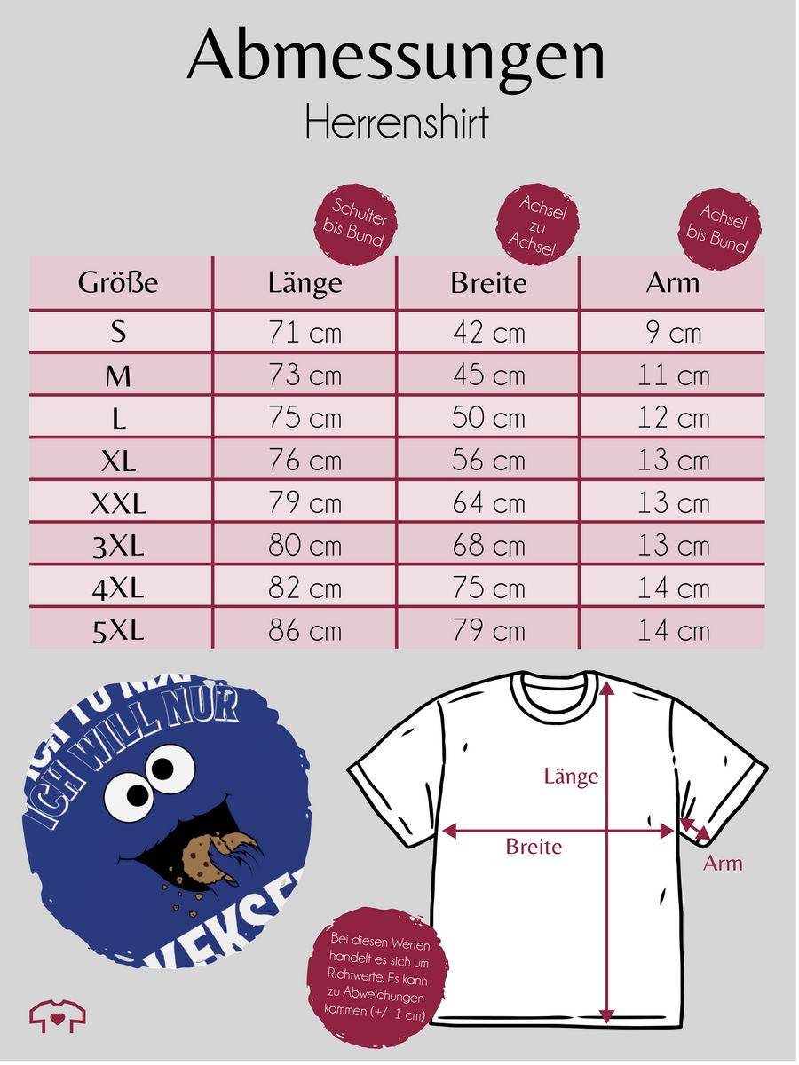 Shirtracer Ich tu nix. Ich will nur Kekse! - weiß/schwarz Shirts & Mehr Shirtracer Angebote