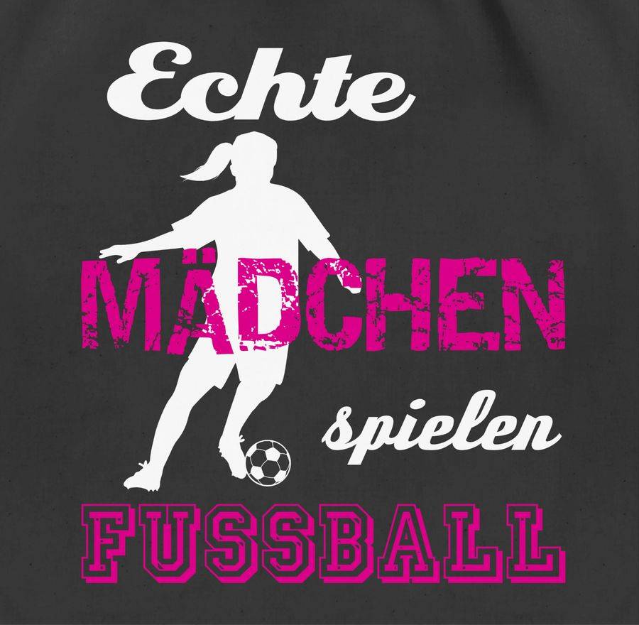 Shirtracer Echte Mädchen spielen Fußball weiß Shirts & Mehr Shirtracer Fabrikverkauf