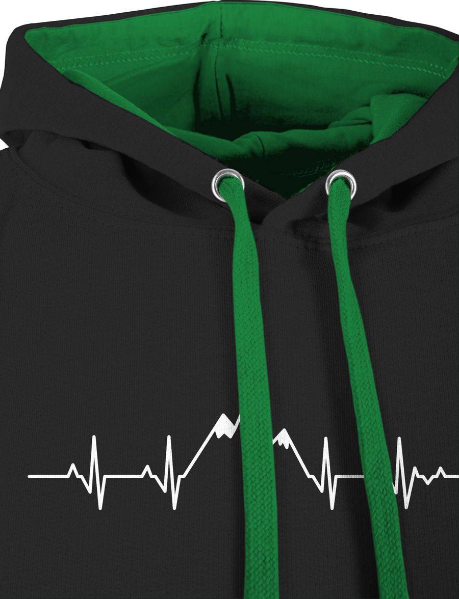 Shirtracer Herzschlag Berge: T-Shirt Gym Bag Shirtracer Meist gekauft
