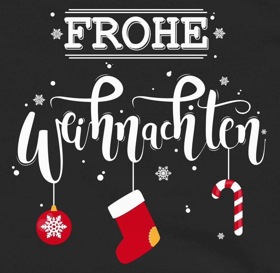 Shirtracer Frohe Weihnachten Lettering Shirts & Mehr Shirtracer Online Shopping