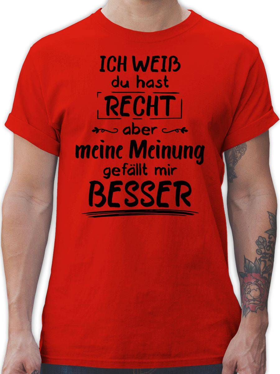 Shirtracer Meine Meinung gefällt mir besser: T-Shirt Turnbeutel Shirtracer