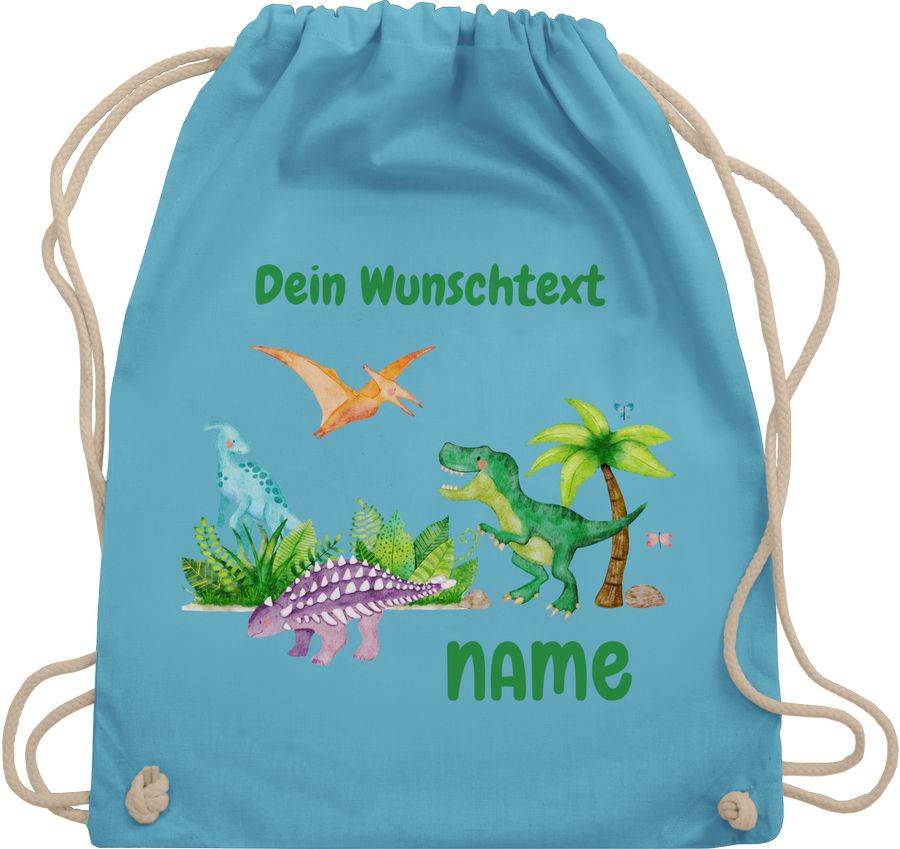 Shirtracer Dino Dinos Dinosaurier: Tshirt Rucksack Shirtracer