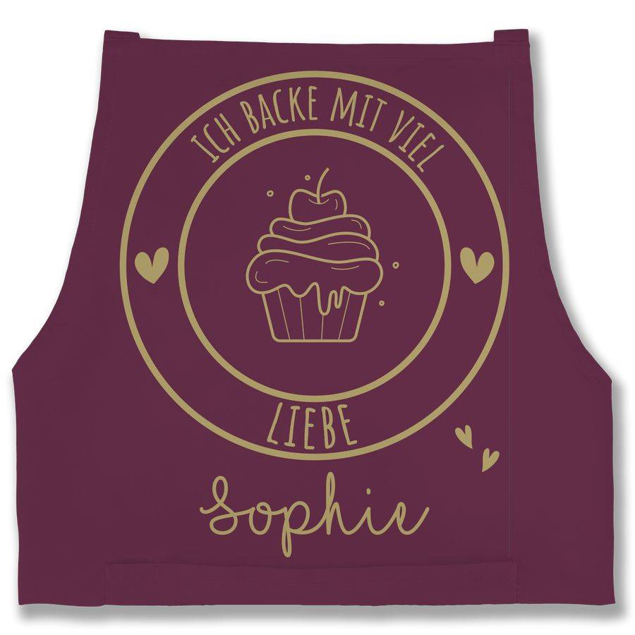 Shirtracer Ich backe mit viel Liebe: T-Shirt Gym Bag Shirtracer