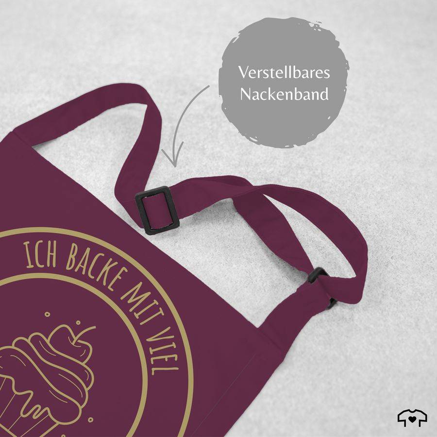 Shirtracer Ich backe mit viel Liebe: T-Shirt Gym Bag Shirtracer Große Rabatte
