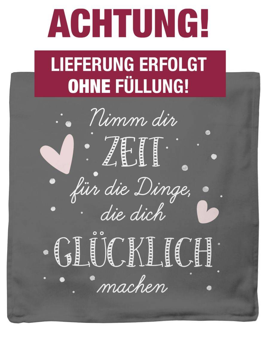Shirtracer Nimm dir Zeit für die Dinge, die dich glücklich machen - weiß Shirts & Mehr Shirtracer Super Sparpreis