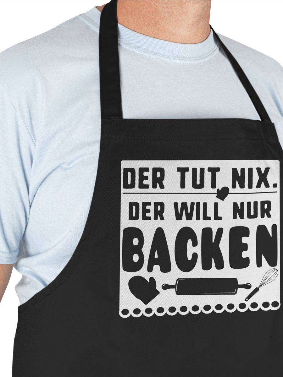 Shirtracer Der tut nix der will nur backen: T-Shirt Rucksack Shirtracer Kostenlose Rückgabe